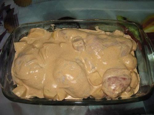 Курочка в маринаде вместе с картошкой в ДУХОВКЕ. 03