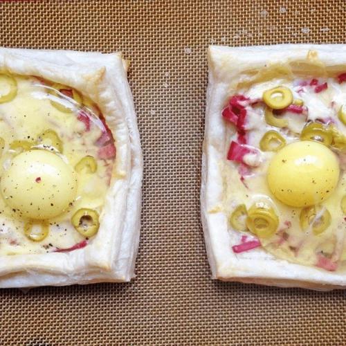 Слойки с яйцом, ветчиной и сыром. 05 Слойки с яйцом, ветчиной и сыром. 05