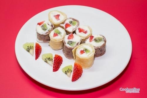 Сладкие роллы из блинов. 08 Сладкие роллы из блинов. 08