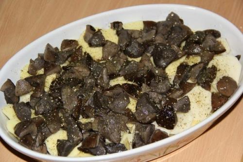 Куриные ножки с картошкой и грибами в духовке. 02 Куриные ножки с картошкой и грибами в духовке. 02