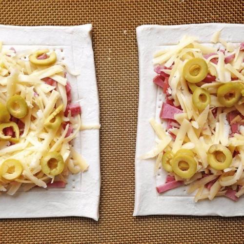 Слойки с яйцом, ветчиной и сыром. 04 Слойки с яйцом, ветчиной и сыром. 04