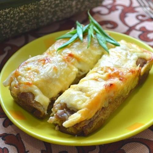 Блинчики, запеченные под сыром.