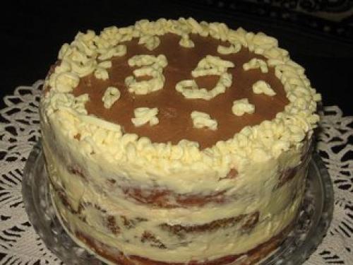 Торт каприз.

На каждый корж нам нужно взять: 
