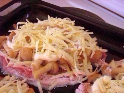 Мясо по-купечески с грибами. 05