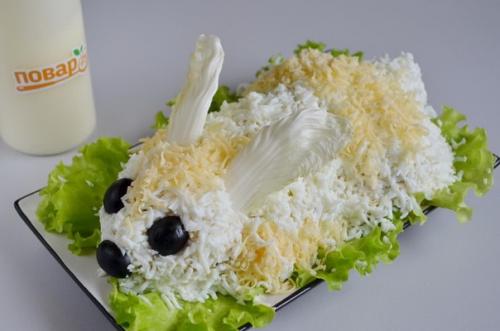 Салат Пасхальный Кролик. Салат Пасхальный Кролик.