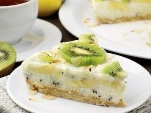 Йогуртовый тортик с фруктами!