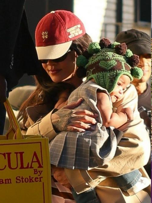 Рианна впервые на публике с младшей дочкой роки айриш появилась. 02