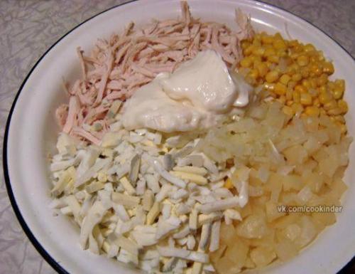 Нежный и легкий салатик Ветка Сакуры. 04 Нежный и легкий салатик Ветка Сакуры. 04