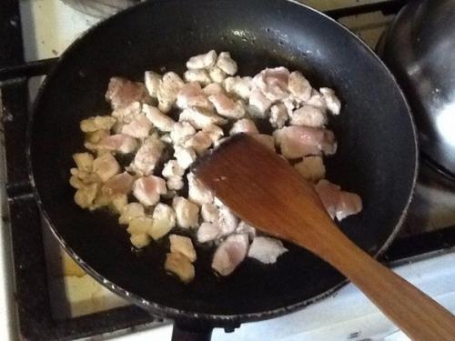 Гратен с курицей.