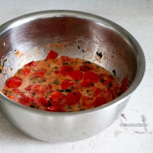 Пирог с помидорами и сыром фета. Пирог с томатами и сыром Фета.