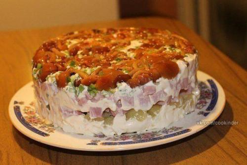 10 салатов с ветчиной. 10 салатов с ветчиной.