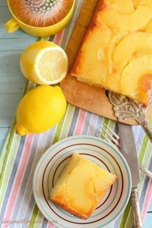 Пирог с консервированным ананасом. 02 Пирог с консервированным ананасом. 02