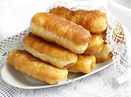 Жареные сосиски в тесте. 08