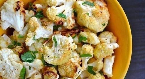 Цветная капуста с чесноком и сыром. Цветная капуста с чесноком и сыром.