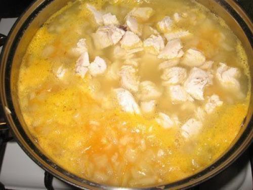 Сырный суп с курицей. 06 Сырный суп с курицей. 06