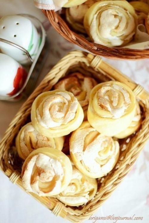 Необыкновенно вкусное и красивое печенье розочки. 01