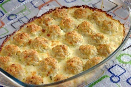 Куриные шарики в сырно - сливочном соусе. 08 Куриные шарики в сырно - сливочном соусе. 08