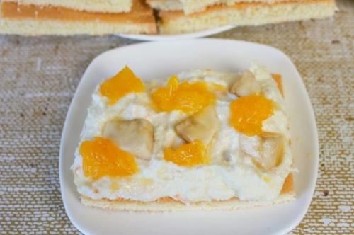 Бисквитное фруктовое пирожное. 02 Бисквитное фруктовое пирожное. 02