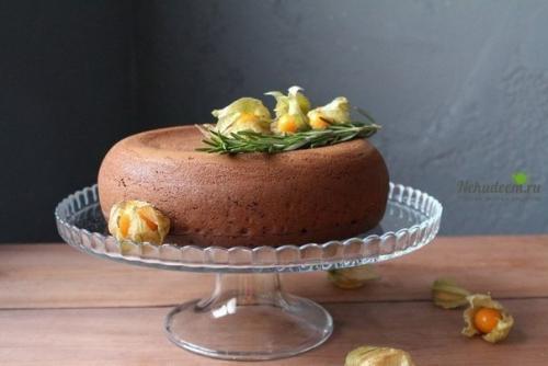 Шоколадный пирог с творожной начинкой в мультиварке. 01