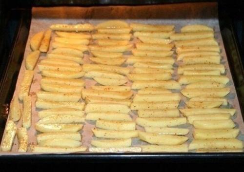 Картошечка аля фри, из духовки без масла. 04 Картошечка аля фри, из духовки без масла. 04