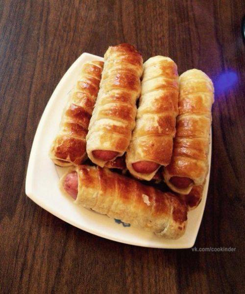 Вкусные сосиски в тесте. 03