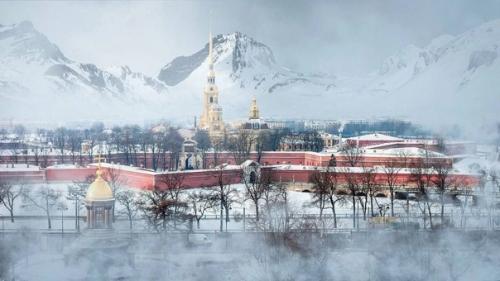 Вот как бы выглядел Петербург, если бы рядом были горы. 02