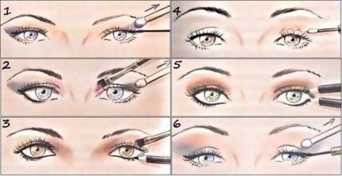 Как корректировать форму глаз: 

