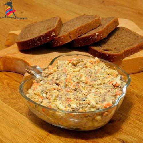 Салат с морковью и печенью?