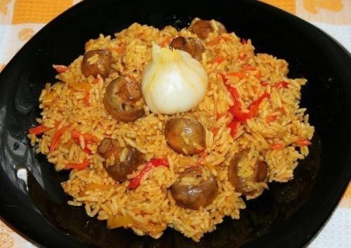 Плов с грибами. 04 Плов с грибами. 04