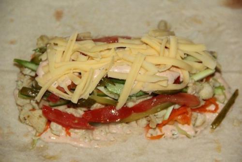 Шаурма с курицей и корейской морковью. 06 Шаурма с курицей и корейской морковью. 06