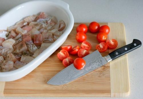 Треска запечённая с сыром и томатами. 03 Треска запечённая с сыром и томатами. 03