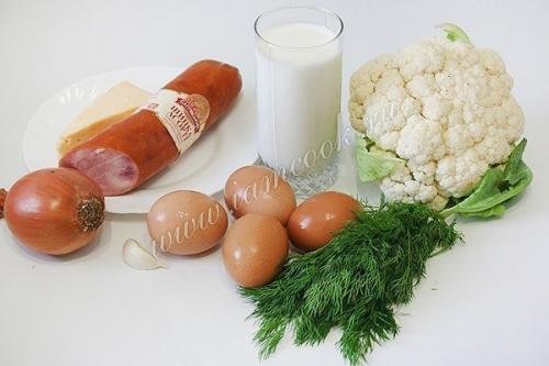 Запеканка из цветной капусты. 01 Запеканка из цветной капусты. 01