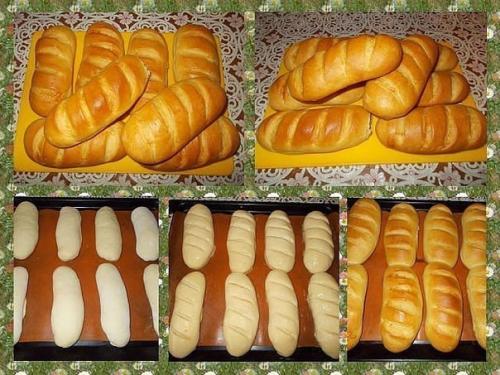 Вкусные домашние батоны - мягкие и воздушные, а корочка батона получилась тонкой и хрустящей. Вкусные домашние батоны - мягкие и воздушные, а корочка батона получилась тонкой и хрустящей.