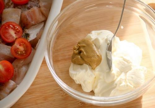 Треска запечённая с сыром и томатами. 05 Треска запечённая с сыром и томатами. 05