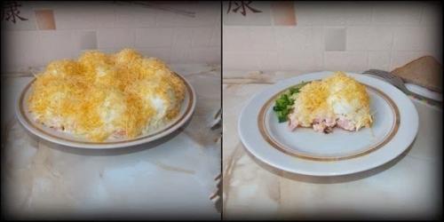 Салат Сугроб.   Вкусный салат для семейного ужина.