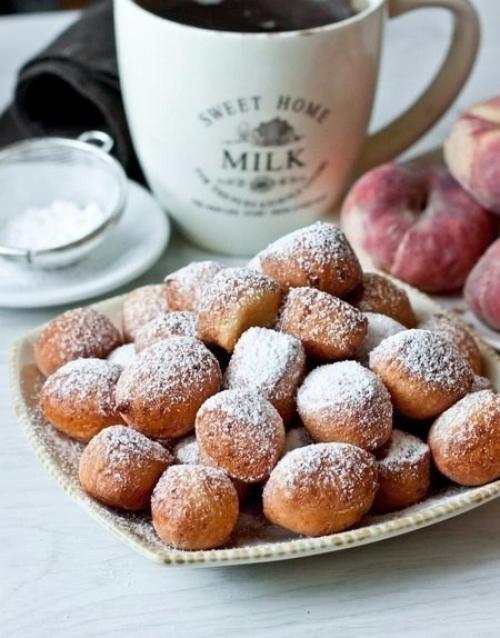 Творожные пончики на скорую руку.

