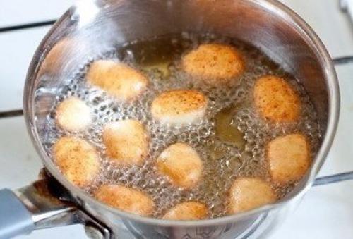 Творожные пончики на скорую руку. 04 Творожные пончики на скорую руку. 04