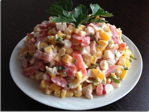 Салаты с крабовыми палочками. 07