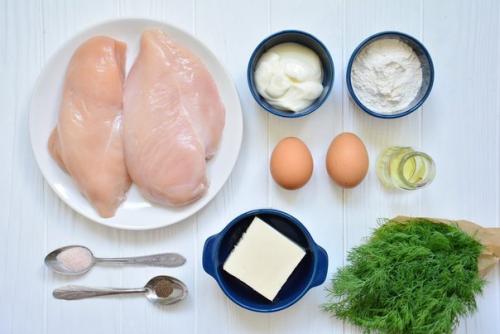 Рубленые куриные котлетки с сыром. 01 Рубленые куриные котлетки с сыром. 01