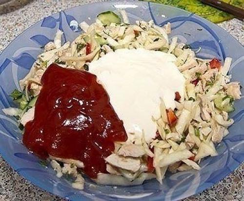 Домашняя шаурма.  Ингредиенты: 05