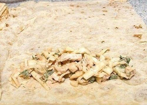 Домашняя шаурма.  Ингредиенты: 06