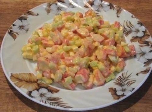 Салаты с крабовыми палочками. 03