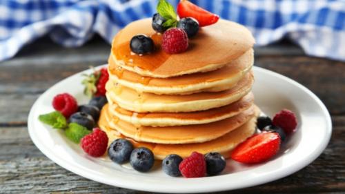 Пышные панкейки на молоке. 02