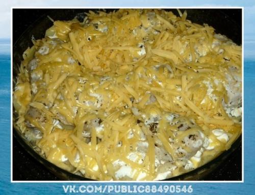 Очень ароматно.  Картошка с куриными ножками в духовке. 04