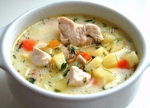 Нежнейший сырный суп с курицей. Нежнейший сырный суп с курицей.