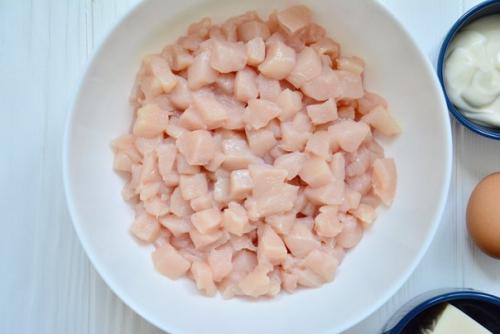 Рубленые куриные котлетки с сыром. 02 Рубленые куриные котлетки с сыром. 02