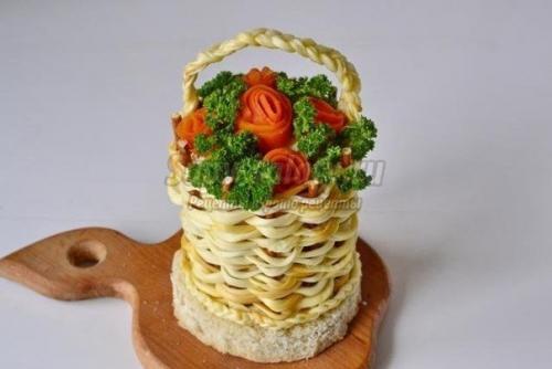 Салат Корзина с Розами. 06 Салат Корзина с Розами. 06