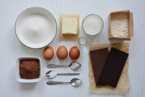 Ванильный кекс с влажной шоколадной начинкой. 01 Ванильный кекс с влажной шоколадной начинкой. 01