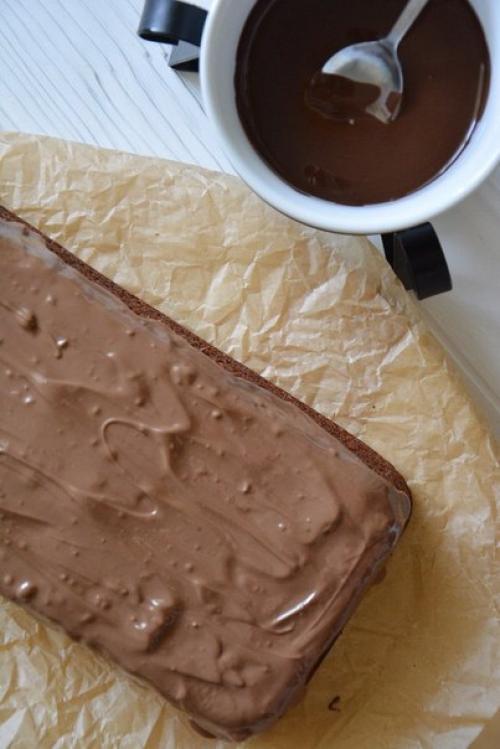 Ванильный кекс с влажной шоколадной начинкой. 07 Ванильный кекс с влажной шоколадной начинкой. 07