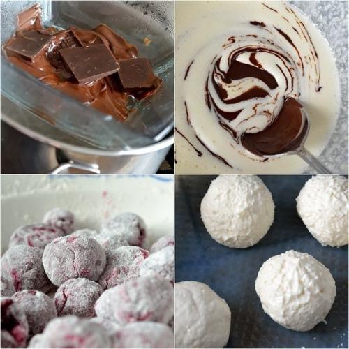 Шоколадный пирог с творожными шариками. 03 Шоколадный пирог с творожными шариками. 03